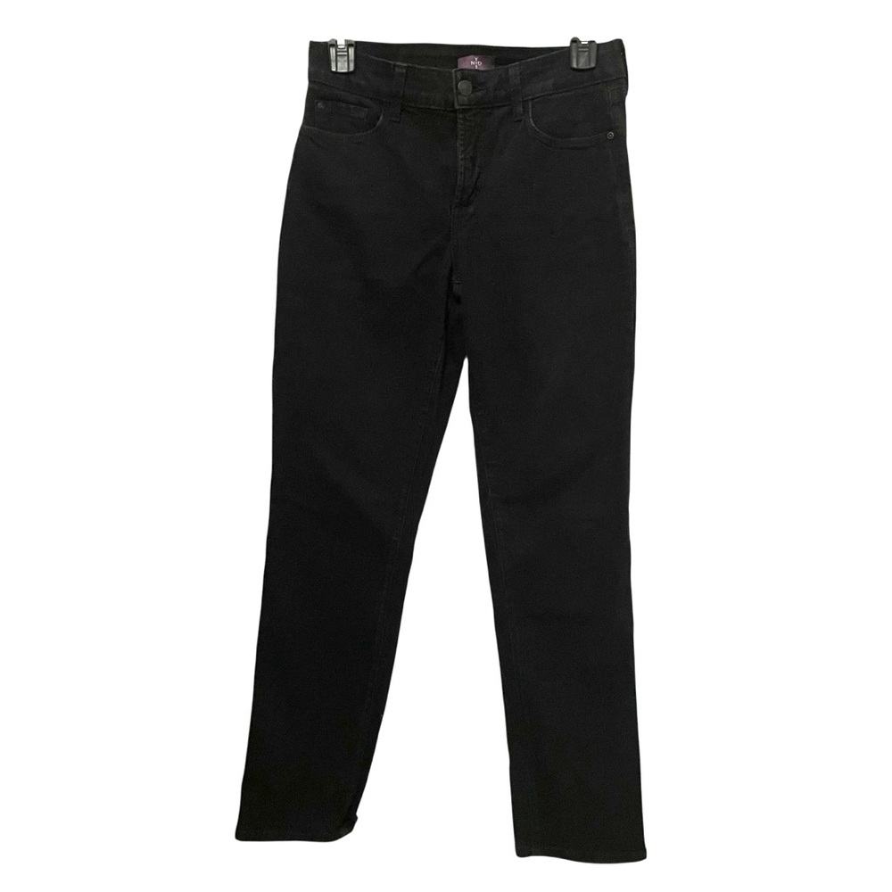NYDJ Marca Black Jeans Size 4 Embellished on Back Pockets